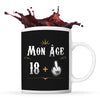 Mug anniversaire 19 ans Humour - Planetee