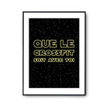 Affiche crossfit soit avec toi - Planetee