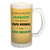 Chope de bière Papa Manchois Chauvin et Sans Pression - Planetee