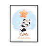 Affiche Evan bébé Panda Roi des Câlins - Planetee