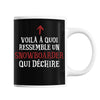 Mug Snowboardeur Qui déchire - Planetee