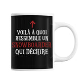 Mug Snowboardeur Qui déchire - Planetee