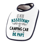 Bavoir bébé garçon Le Petit Assistant du Camping Car de Papi - Planetee