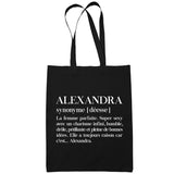 Sac Tote Bag Alexandra Définition Prénom - Planetee