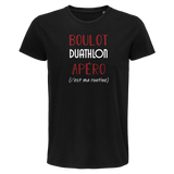 T-shirt homme Duathlon C'est ma Routine - Planetee