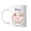 Mug Rose Amour et Biberon de Lait Vache - Planetee