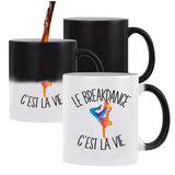 Mug magique Breakdance c'est la vie Breakdanceur | Tasse changement de couleur - Planetee