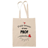 Sac Tote Bag Petit Bazar d'une Prof adorée - Planetee