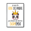 Affiche Reine Des Pandas - Planetee