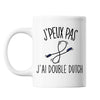 Mug Double dutch j'peux pas Blanc - Planetee