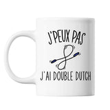 Mug Double dutch j'peux pas Blanc - Planetee