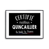 Affiche Quincaillier Homme Meilleur de France Métier - Planetee