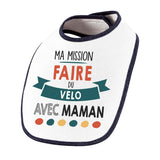 Bavoir bébé Ma mission Vélo avec Maman - Planetee