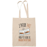 Sac Tote Bag J'peux pas Whisky beige - Planetee