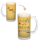 Chope de bière Isaac Meilleur Papa du Monde - Planetee