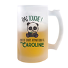 Chope de bière Caroline Pas Touche Panda - Planetee