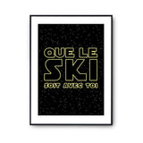 Affiche ski soit avec toi - Planetee