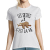 T-shirt femme sieste c'est la vie - Planetee