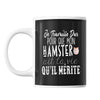 Mug Hamster Je travaille dur - Planetee