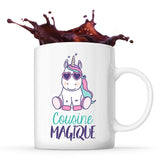 Mug blanc Licorne Magique Cousine - Planetee