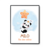 Affiche Milo bébé Panda Roi des Câlins - Planetee