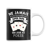 Mug Papa poker Père Joueur de Poker - Planetee