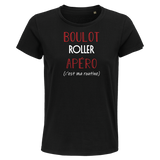 T-shirt femme Roller C'est ma Routine - Planetee