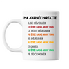 Mug blanc Être dans mon Van Journée Parfaite - Planetee