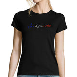 T-shirt Femme Noir - Arrogante Française - Planetee