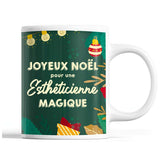 Tasse Noël Esthéticienne femme Vert - Planetee