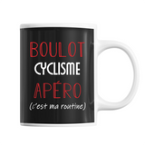 Mug Cyclisme / Vélo C'est ma Routine - Planetee