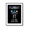 Affiche Prénom Florent Univers - Planetee