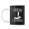 Mug Paddle j'peux pas Noir - Planetee