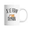 Mug Shiba Inu Je le ferai demain - Planetee