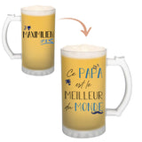 Chope de bière Maximilien Meilleur Papa du Monde - Planetee