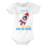 Body bébé Bêtises avec Mamie Astronaute Fusée - Planetee