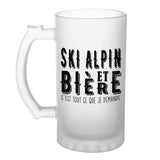 Chope de bière Ski Alpin et bière - Planetee