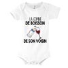 Body bébé La copine de boisson de son voisin Vin - Planetee