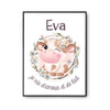 Affiche Eva Amour et Biberon de Lait Vache - Planetee