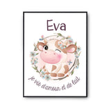 Affiche Eva Amour et Biberon de Lait Vache - Planetee