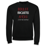 Sweat Maquettes C'est ma Routine - Planetee