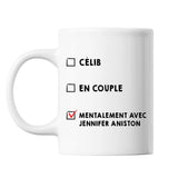 Mug Couple En couple avec Célébrité - Jennifer Aniston - Planetee