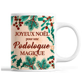 Tasse Noël Podologue femme Beige - Planetee