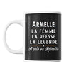 Mug prénom Armelle cadeau départ retraite - Planetee