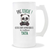 Chope de bière Tata Pas Touche Panda - Planetee