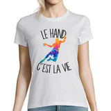 T-shirt femme hand c'est la vie - Planetee