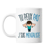 Mug Mentaliste mentalisme j'peux pas Blanc - Planetee