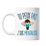 Mug Mentaliste mentalisme j'peux pas Blanc - Planetee