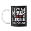 Mug 86 Ans Expérience Noir - Planetee