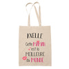Tote Bag Axelle Meilleure Maman - Planetee